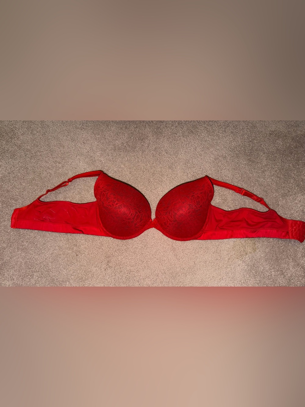 Cacique Red Bra Size 46D Like New